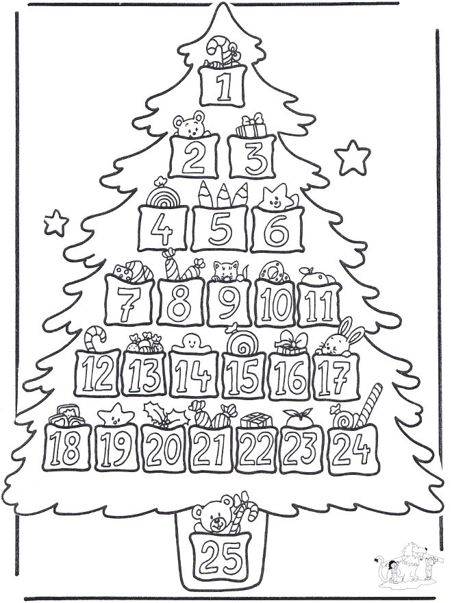 Free printables and coloring pages for advent