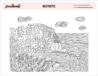 Travel through art with these amazingly aesthetic coloring pages