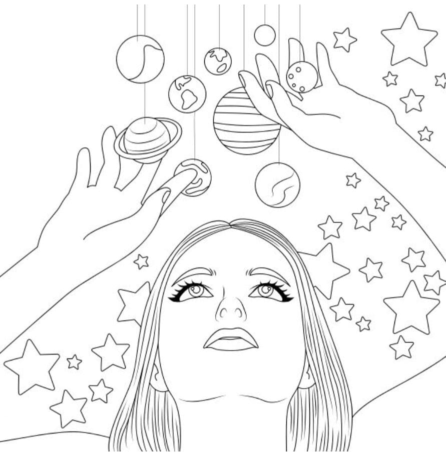 Aesthetics coloring pages
