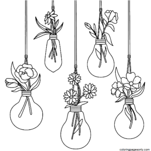 Aesthetic drawing coloring pages printable for free download