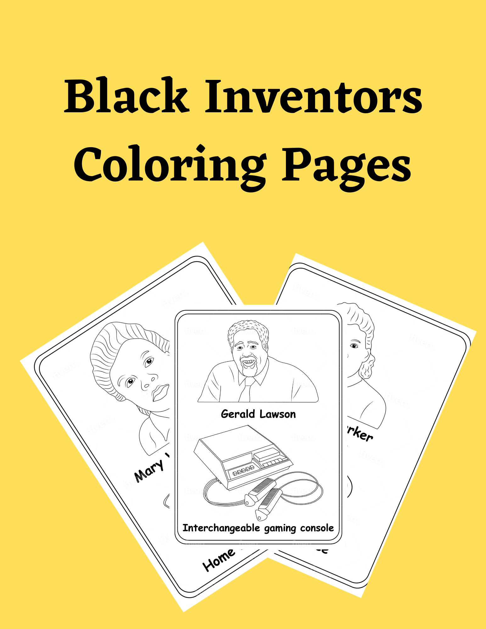 Printable african american inventor coloring pages teacher jade