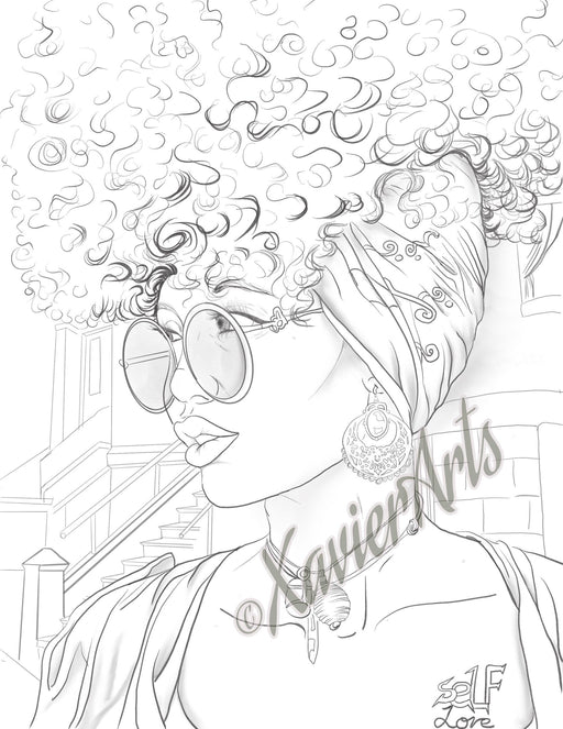 Black african american printable coloring sheets â