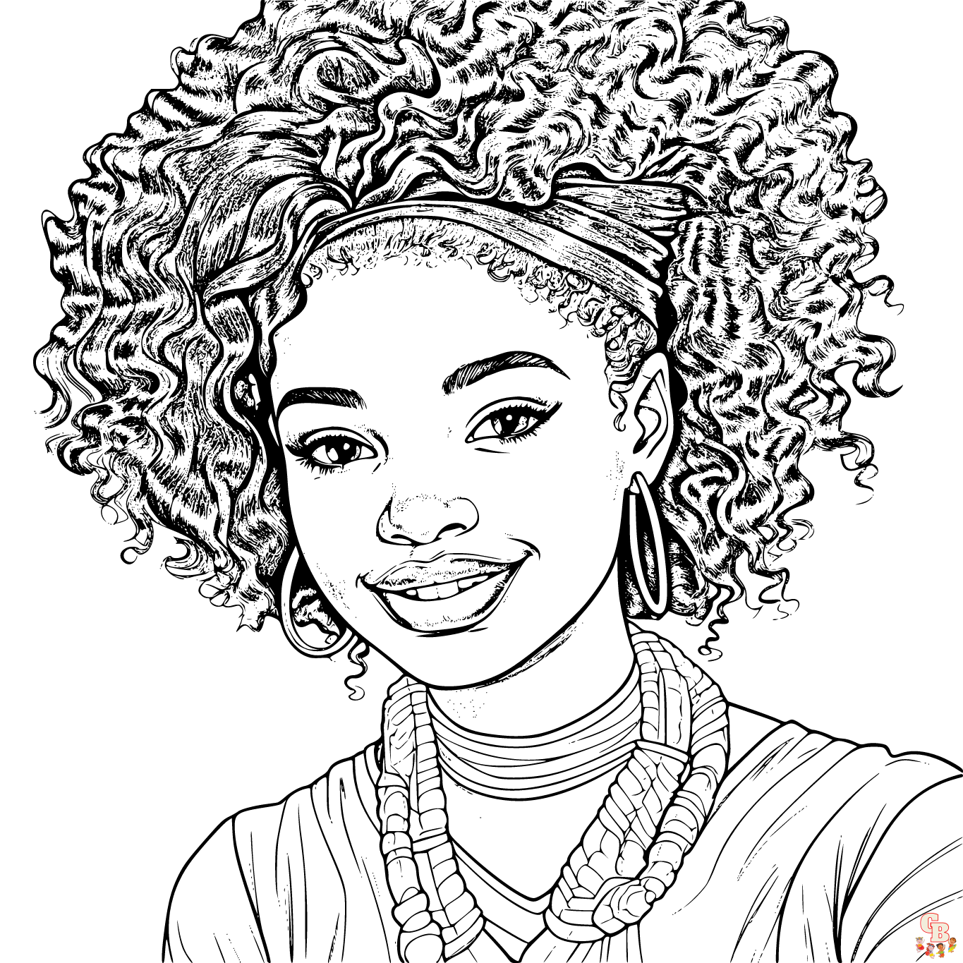 Printable black girl coloring pages free for kids and adults