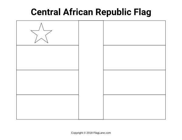Free african flag coloring pages