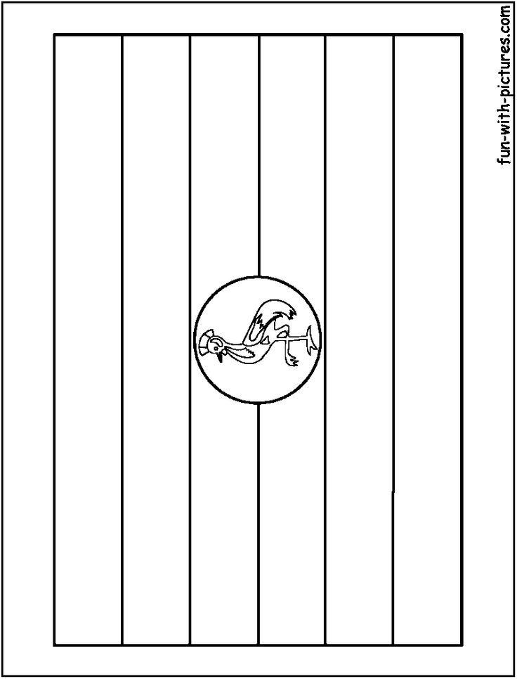 African flags coloring pages