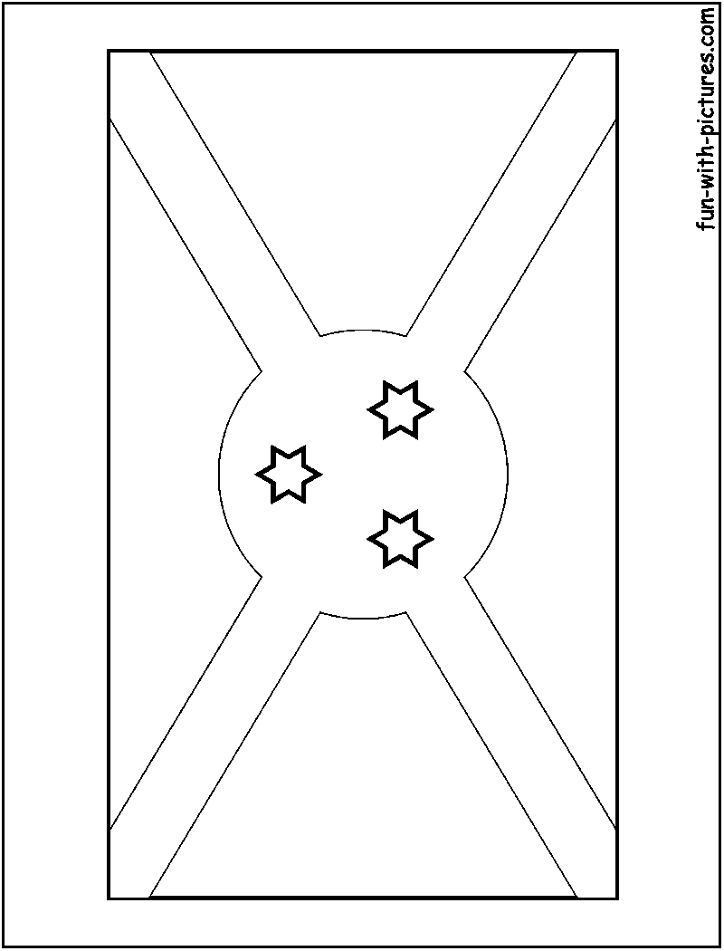 African flags coloring pages