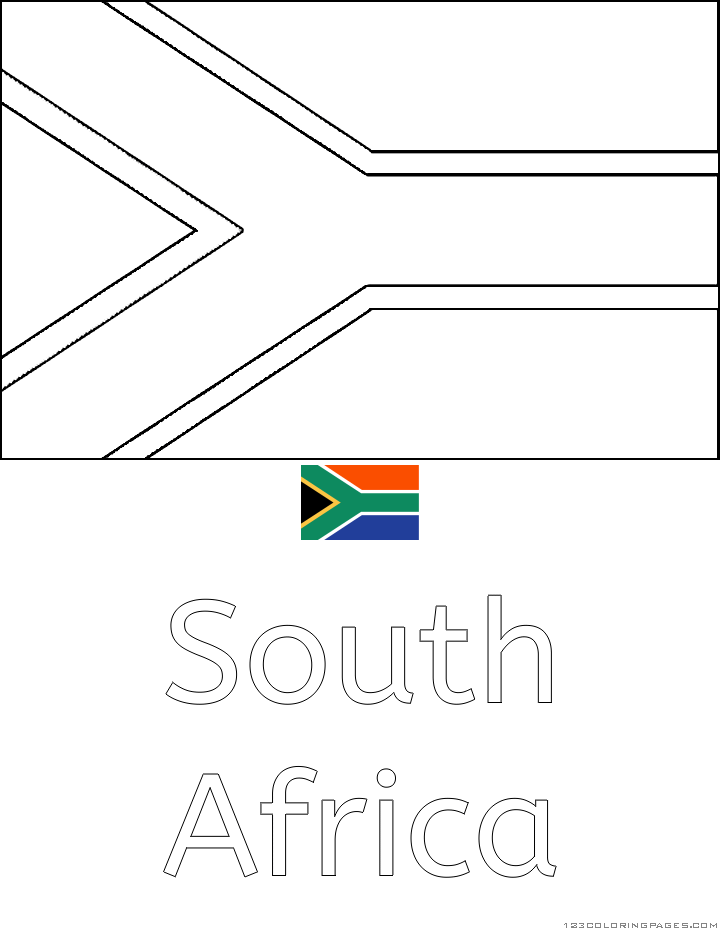 Country flags coloring pages