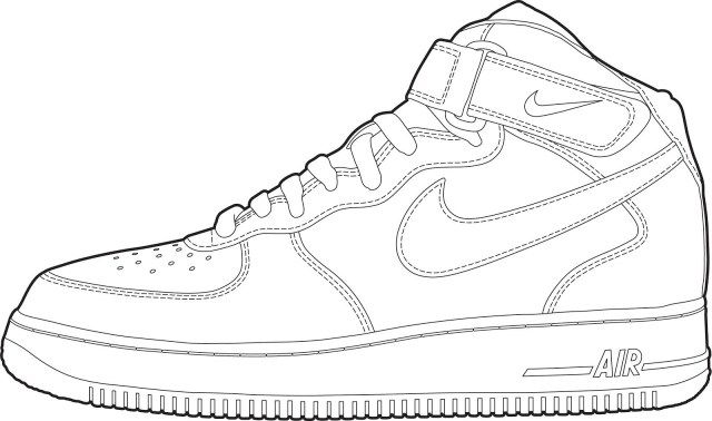 Creative picture of shoes loring pages