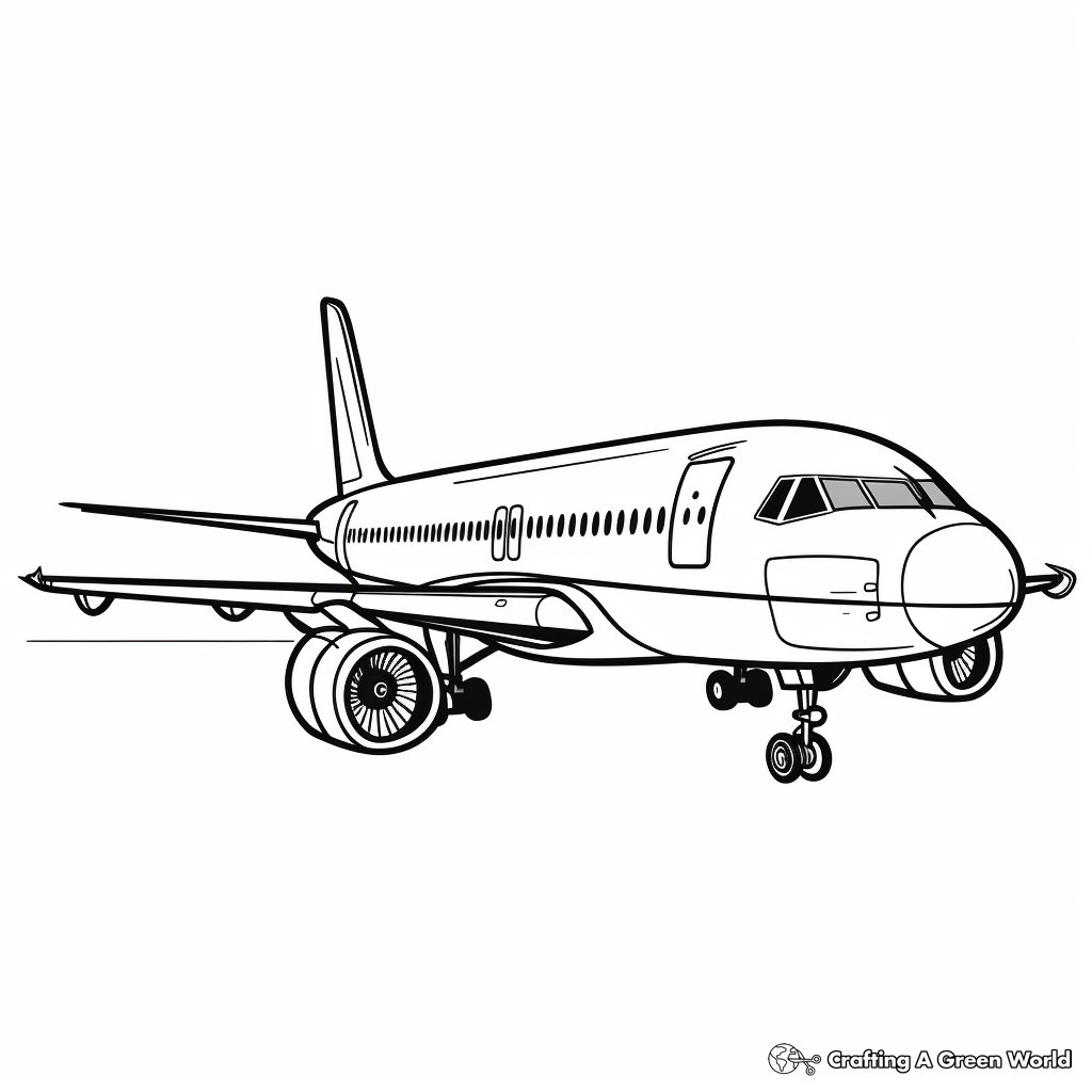 Airplane coloring pages