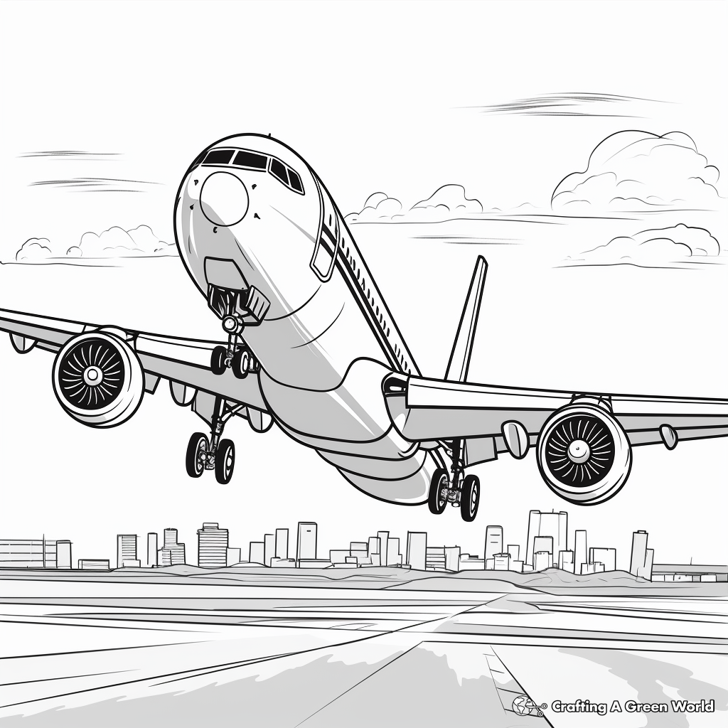 Airplane coloring pages