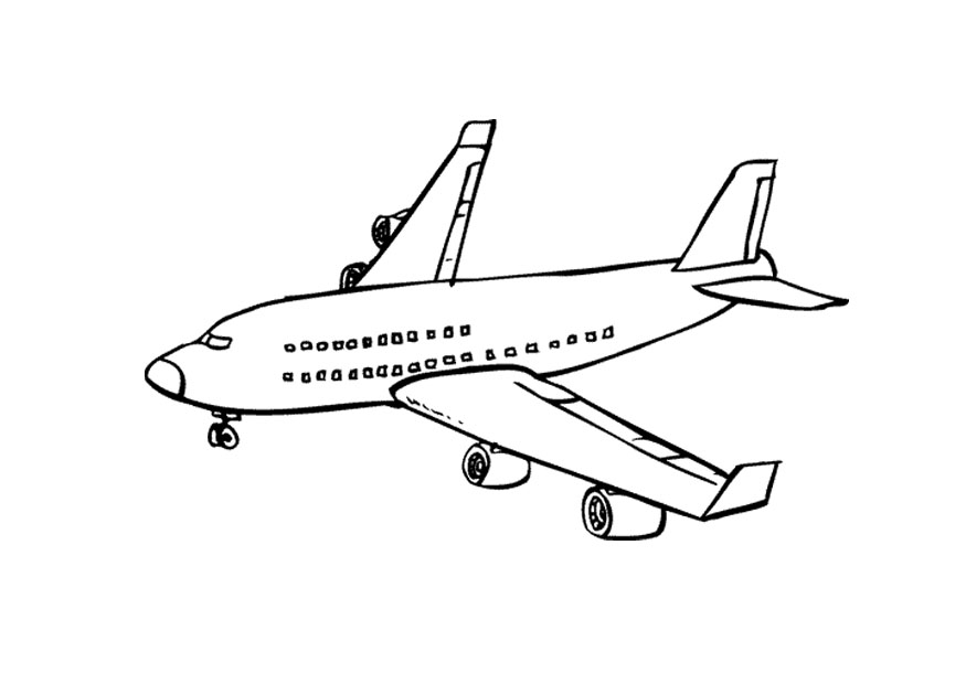 Free printable airplane coloring pages for kids