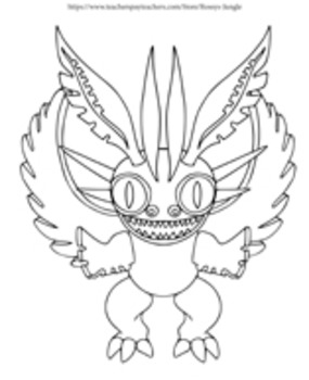 A bit from mexico diy alebrijes coloring pages by rossys jungle