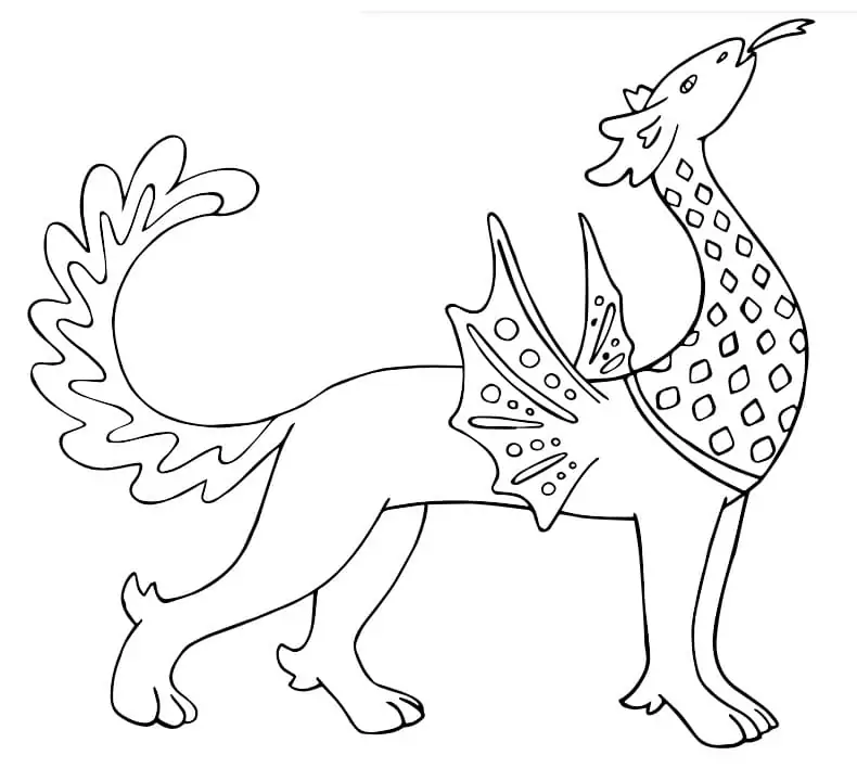 Alebrijes malvorlagen