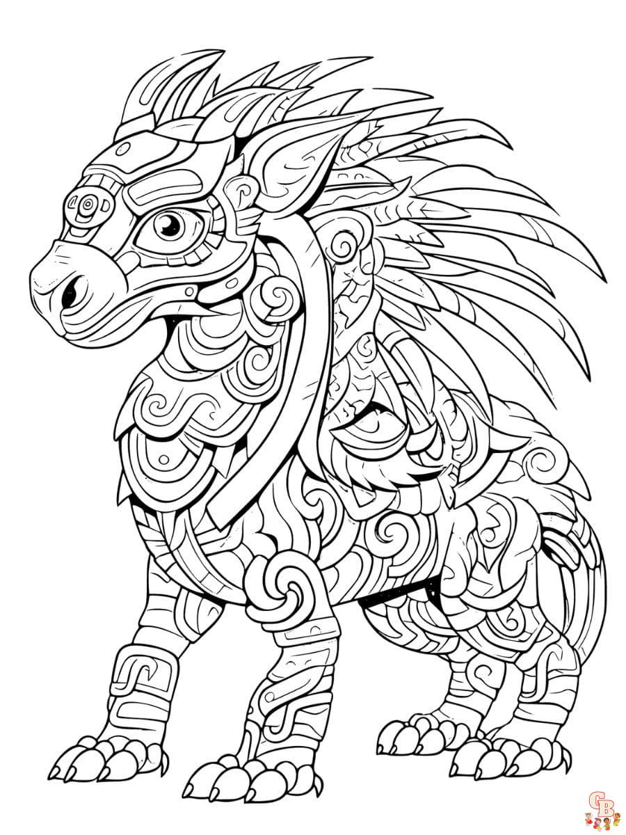 Printable alebrijes coloring pages free for kids and adults
