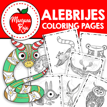 Alebrijes coloring tpt