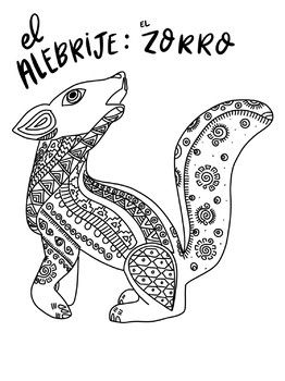 Alebrije coloring pages coloring pages color hispanic heritage month
