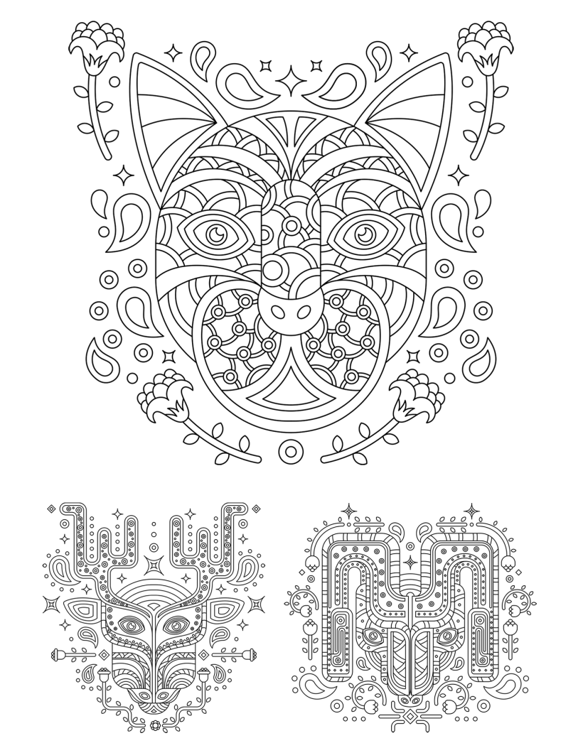 Alebrijes coloring book