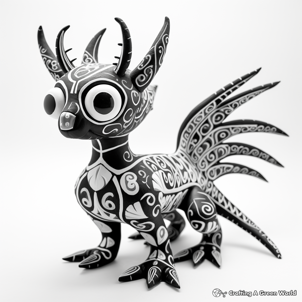 Alebrije coloring pages