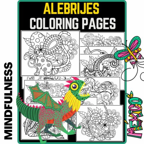Alebrijes coloring pages a journey into the world of mexican folk art made by teachers