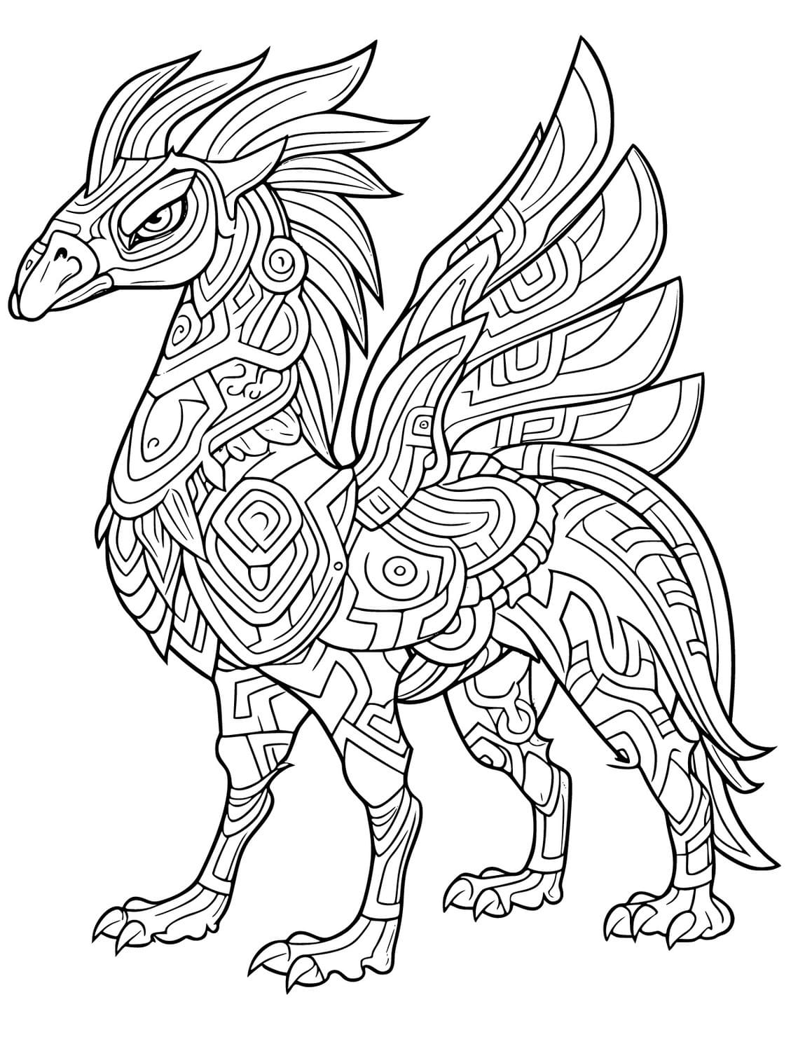 Alebrijes coloring pages