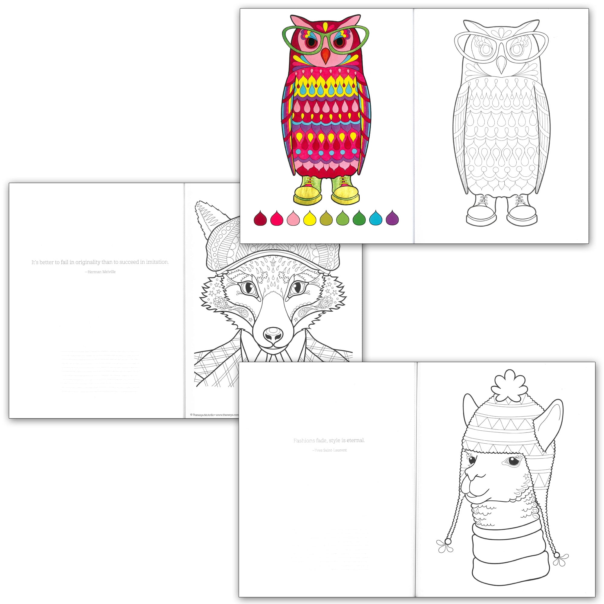 Animal adult coloring books â unique color crafting albums of animal themed designs â learn to color pattern bine shade tangle and more