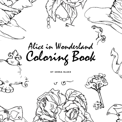 Alice in wonderland coloring book for young adults and teens x coloring book activity book paperback one more page