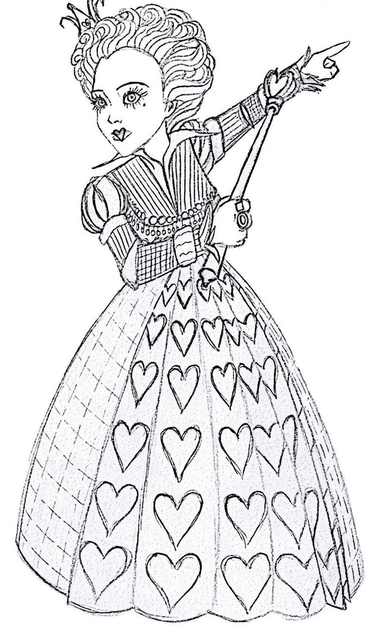 Alice in wonderland coloring pages pdf