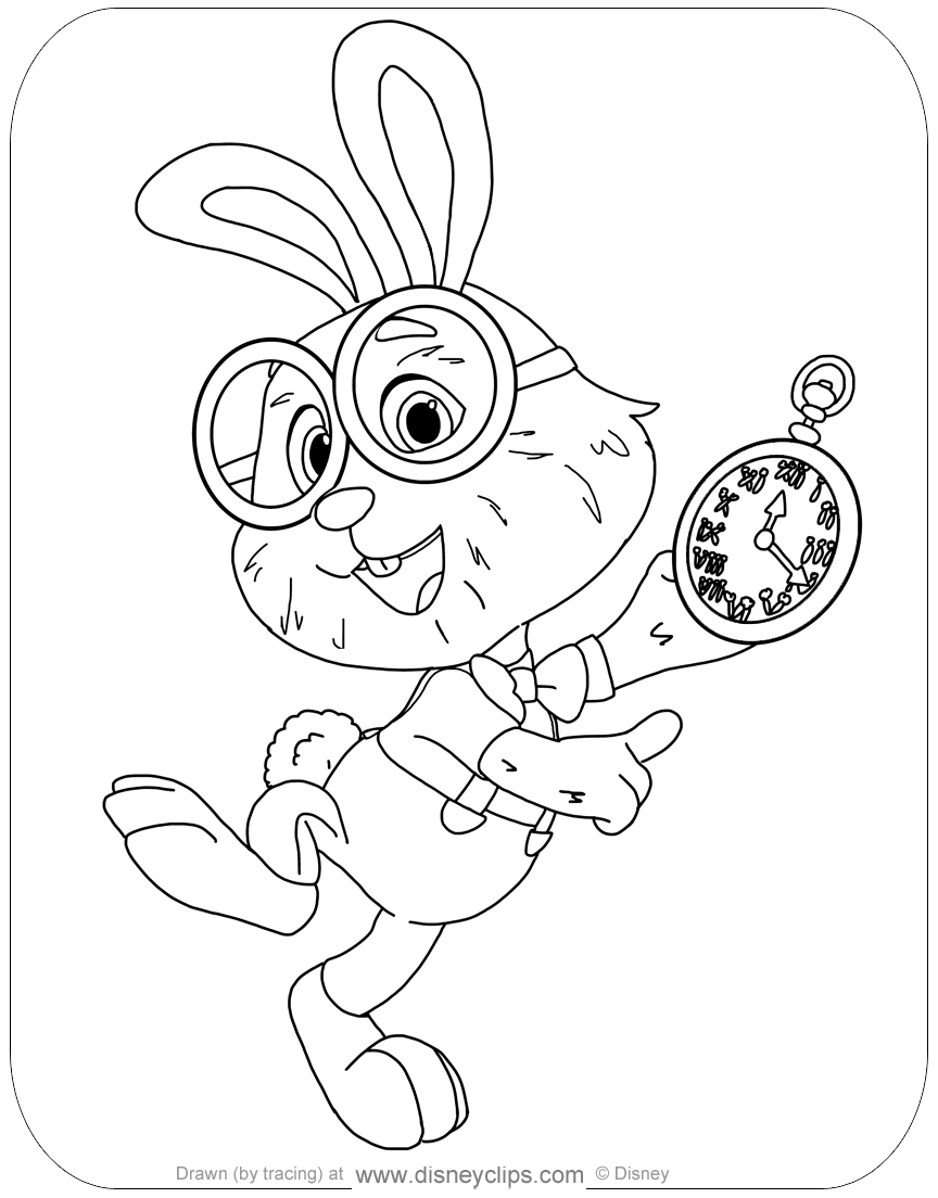 Alices wonderland bakery coloring pages