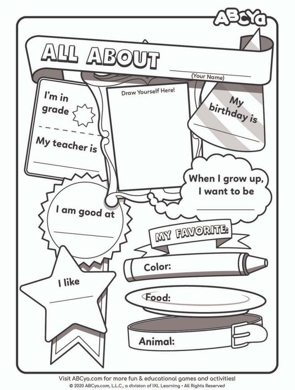 Abcya on x your students can learn all about their new classmates with our game all about me