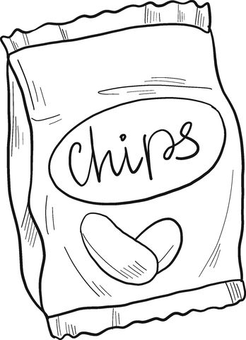 Chips coloring page free printable coloring pages candy coloring pages coloring pages free printable coloring pages