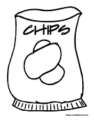 Snack coloring pages