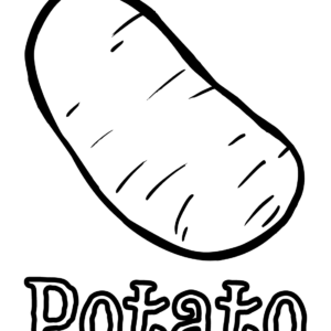 Potato coloring pages printable for free download