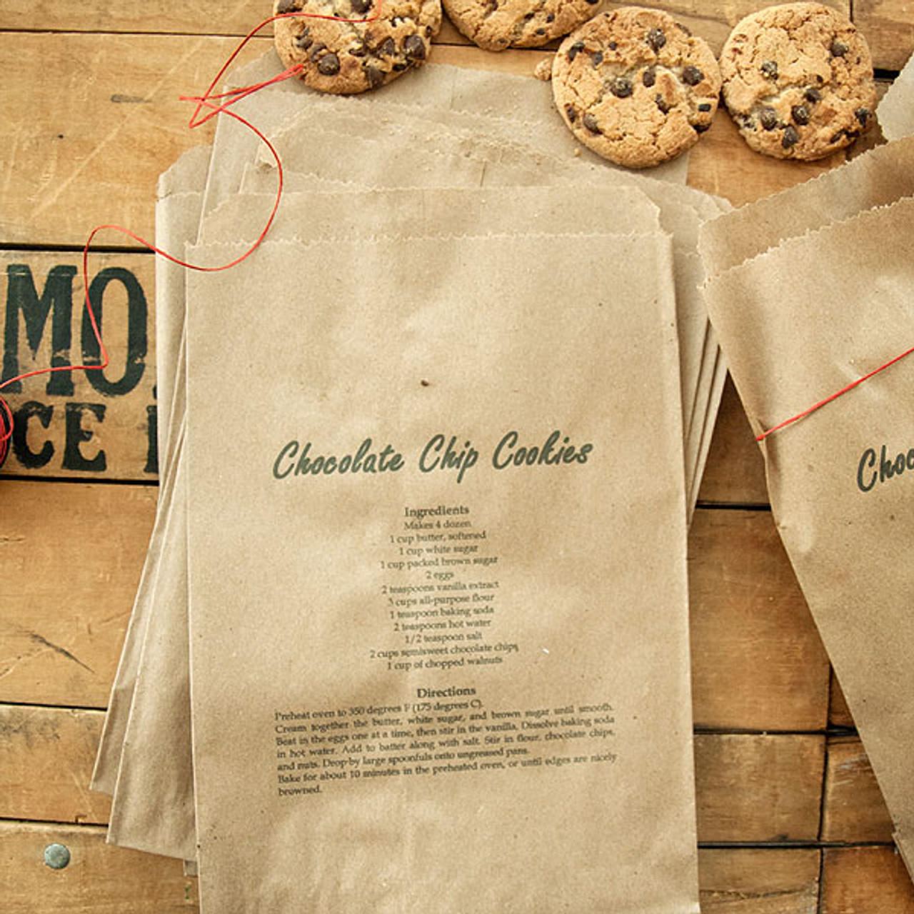 Printable recipe on treat bags project