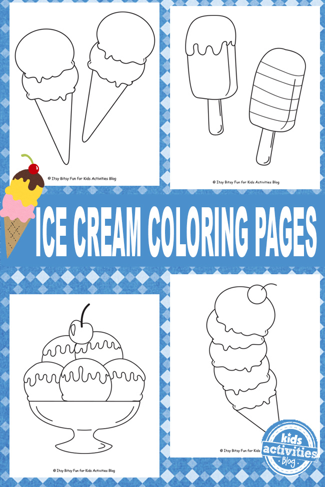 Ice cream coloring pages are for all the cool kids