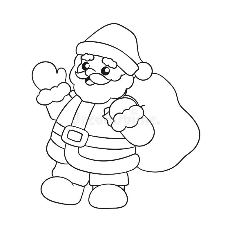 Santa claus coloring sheet stock illustrations â santa claus coloring sheet stock illustrations vectors clipart