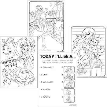 Barbie stickers colorg and activity set