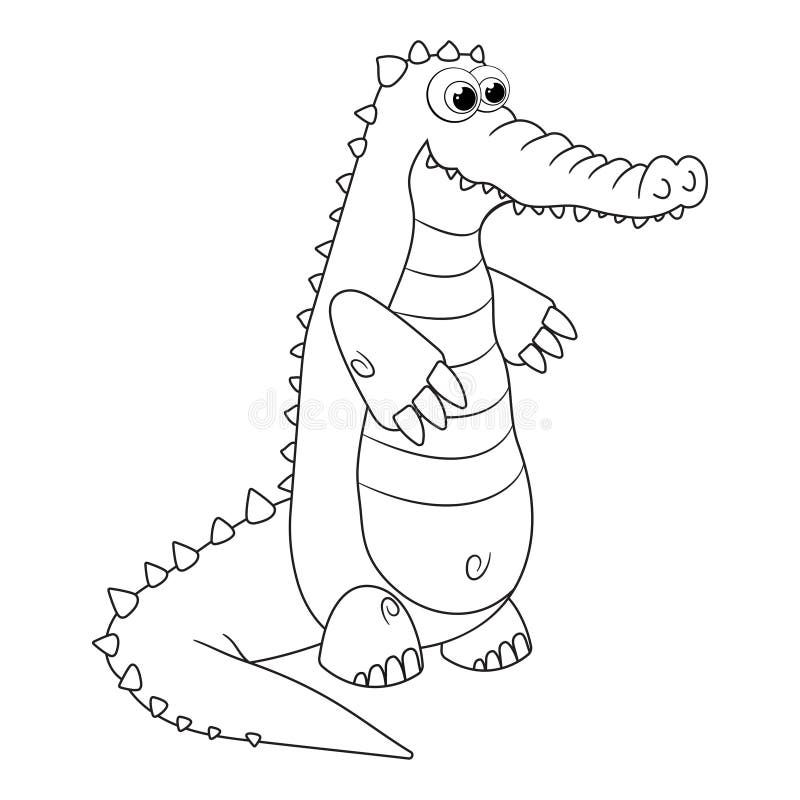 Coloring page alligator stock illustrations â coloring page alligator stock illustrations vectors clipart