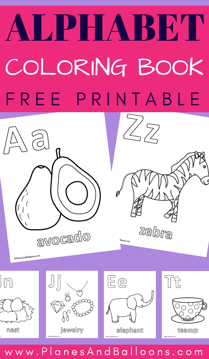 Alphabet coloring book
