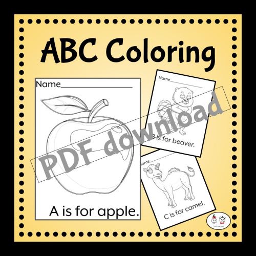 Yum and yam abc coloring book