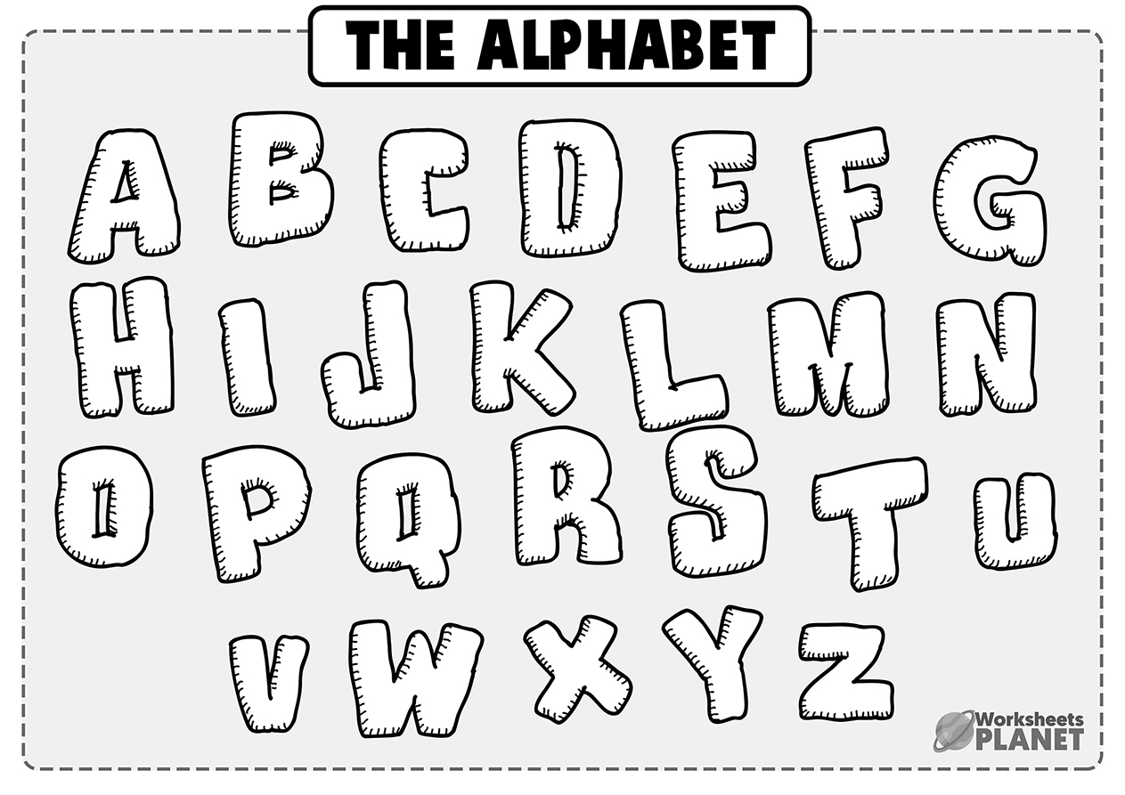 Alphabet coloring book in pdf