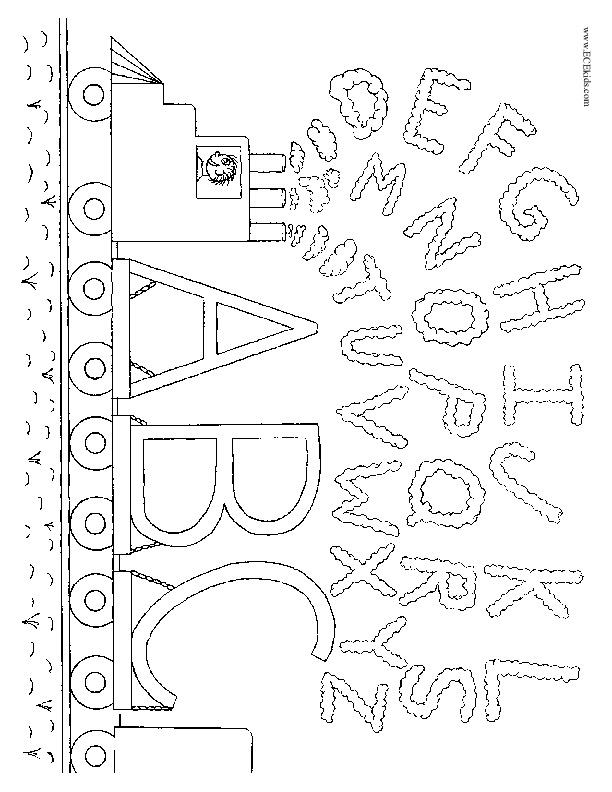 Alphabet coloring pages