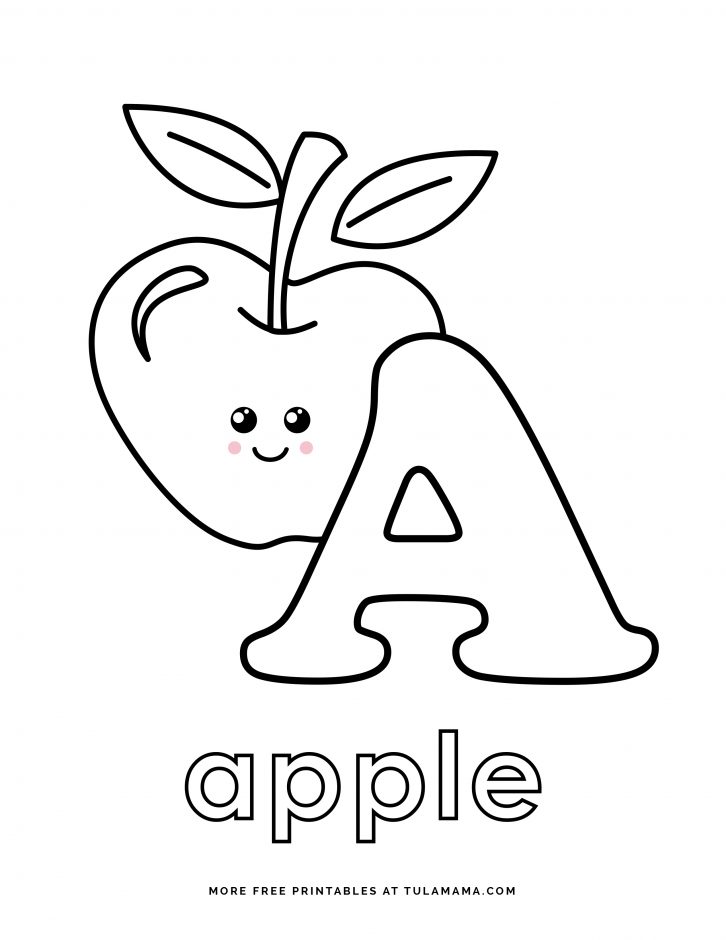 Fun and easy to print abc coloring pages for preschoolers kindergartners