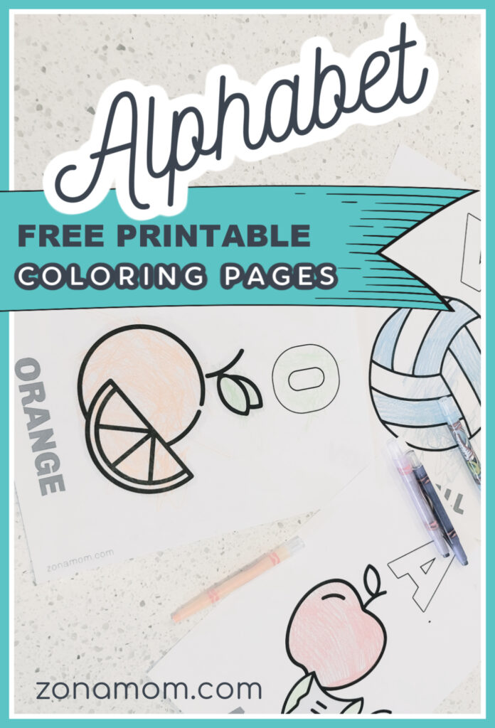 Free printable alphabet coloring pages