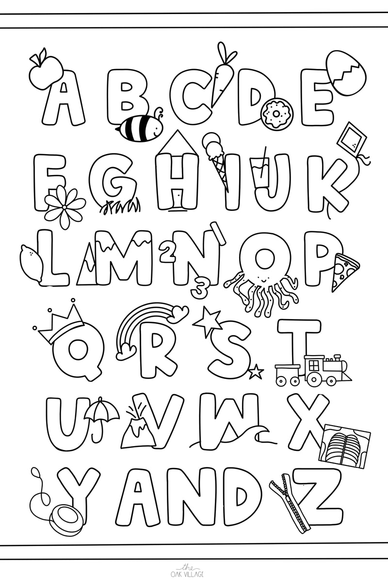 Alphabet poster â the oak village