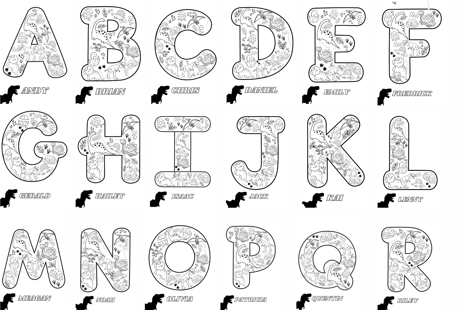 Personalized large dinosaur or unicorn coloring poster â fun learn grow co