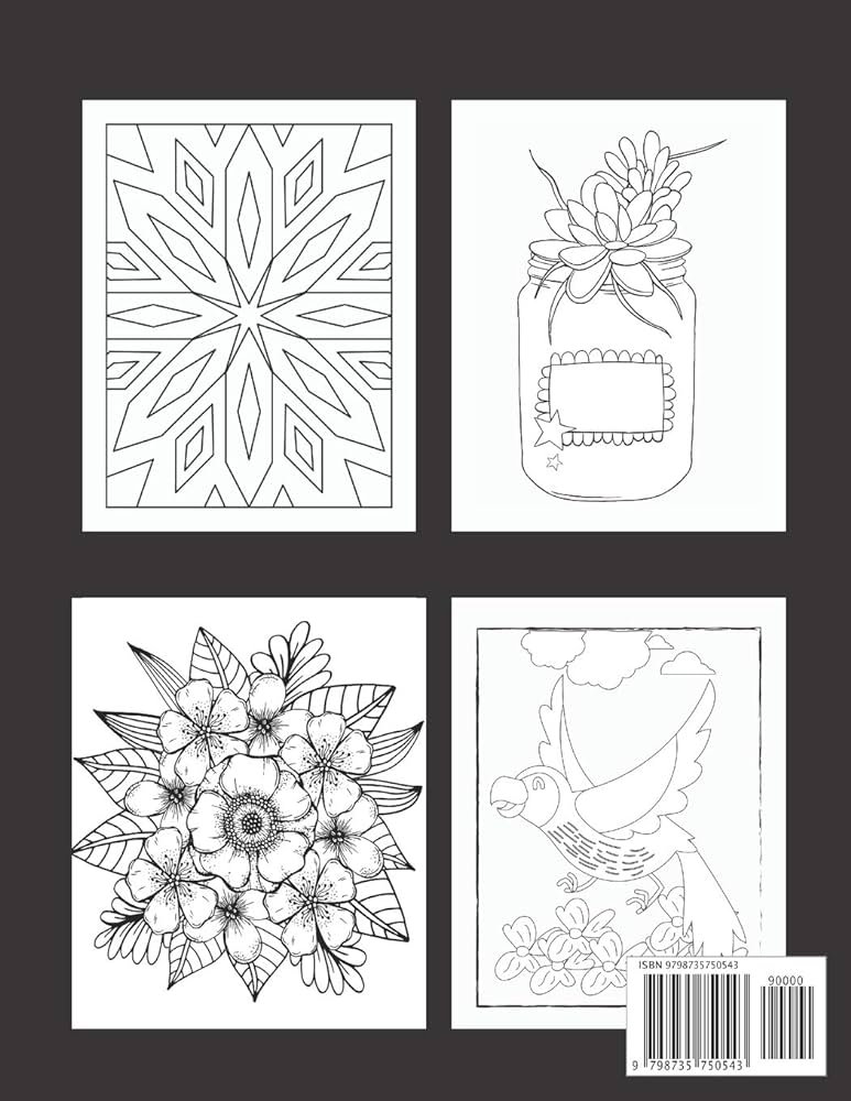Large print adult coloring book an easy and simple coloring book for seniors begginers dementiaalzheimer patients featuring flowers butterfly animals mandalas fisher kelsey books