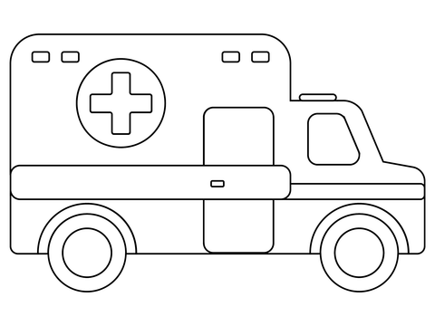 Ambulance coloring pages free coloring pages