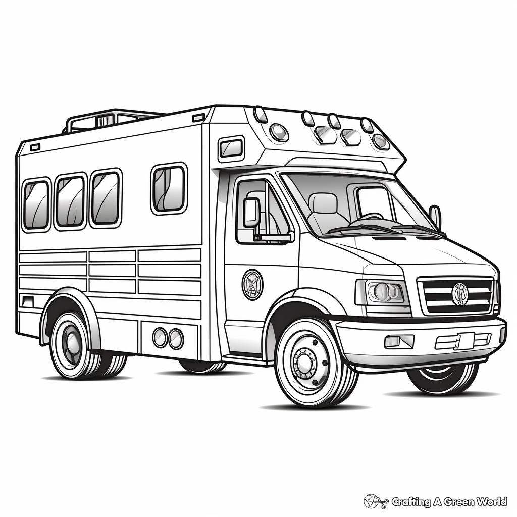 Ambulance coloring pages