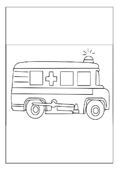 Learn about emergency vehicles with printable ambulance coloring pages p