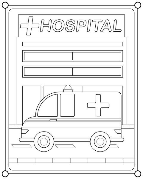 Ambulance coloring page images stock photos d objects vectors